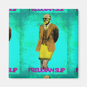 Freudian Slip Grunge Pop Art Meme Magneet