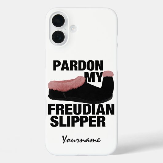 Freudian Slipper aangepaste monogram Case-Mate iPhone Case (Achterkant)