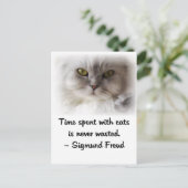 Freud's kat briefkaart (Staand voorkant)