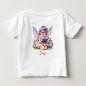 Freya Lilac Fée Personnalisée T-shirt bébé (Dos)