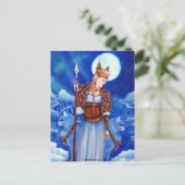 Freya Norse Goddess Briefkaart (Staand voorkant)