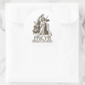 Freya Ronde Sticker (Tas)