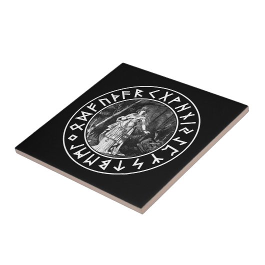 Freya Shield Tegeltje (Zijkant)