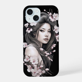 Freyja Sakura Cherry Blossoms Telefoonhoesje iPhone 15 Hoesje