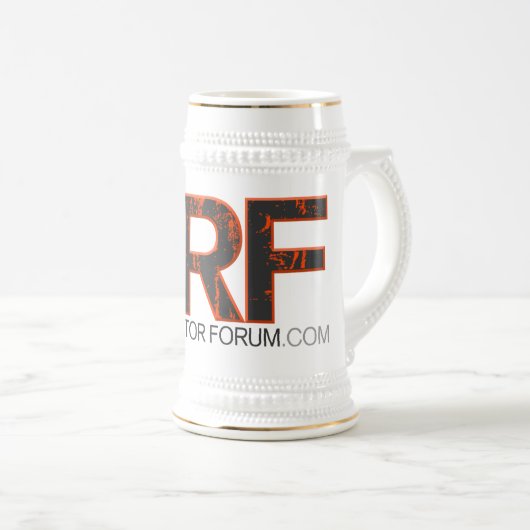FRF Oranje Badge Stein Bierpul (Voorkant rechts)