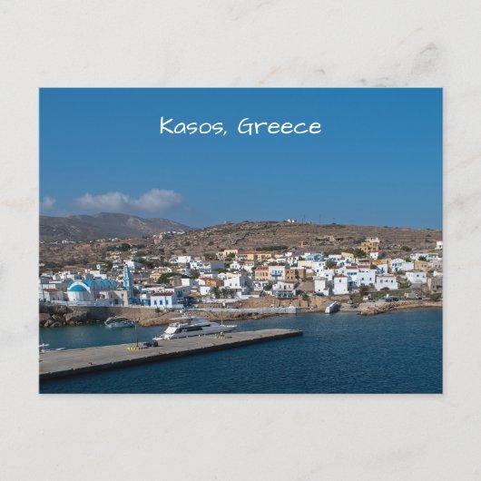 Fri, Carte postale de l'île grecque de Kasos (Devant)