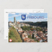 Fribourg - Carte postale Suisse (Devant / Derrière)