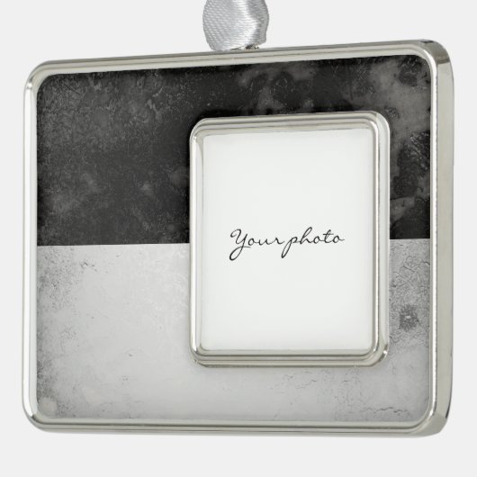 Fribourg Verzilverd Kader Ornament (Links)