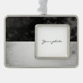 Fribourg Verzilverd Kader Ornament (Voorkant)