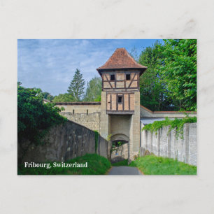 Fribourg Zwitserland Tower Briefkaart