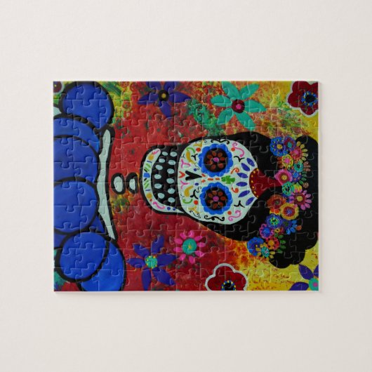Frida Dia de Los Muertos Puzzle (Horizontal)