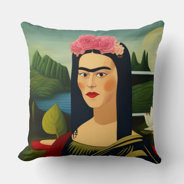 Frida Kahlo als Mona Lisa Sierkussen (Voorkant)