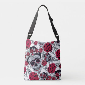 Frida Kahlo and roses Crossbody Tas
