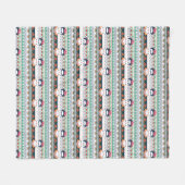 Frida Kahlo | Aztec Fleece Deken (Voorkant (Horizontaal))