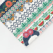 Frida Kahlo | Aztec Fleece Deken (Hoek)