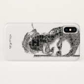 Frida Kahlo Black en White Portret Case-Mate iPhone Case (Achterkant (horizontaal))