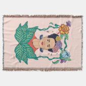 Frida Kahlo Bloemen Lijst Graphic Deken (Voorkant)
