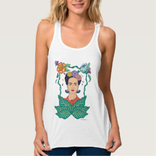 Frida Kahlo Bloemen Lijst Graphic Tanktop