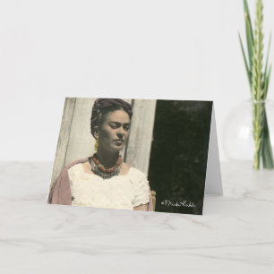 Frida Kahlo bloost Foto Kaart