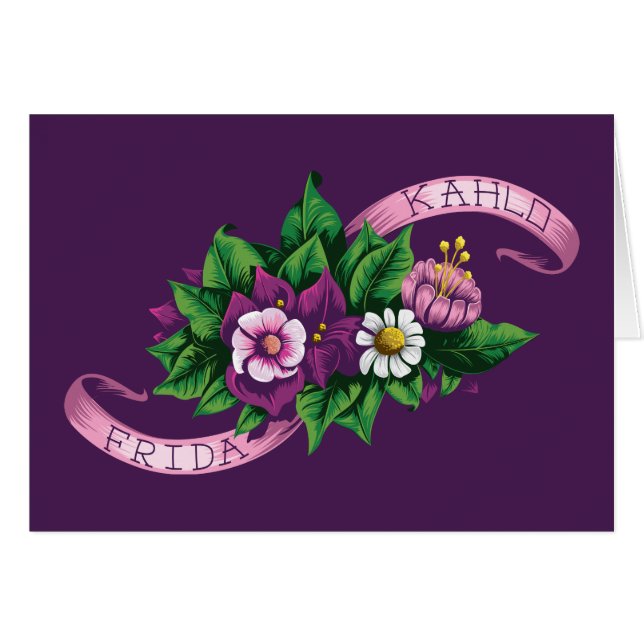 Frida Kahlo | Bouquet floral pourpre (Devant Horizontal)