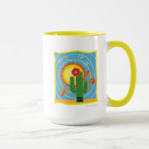 Frida Kahlo Cactus Graphic Mok