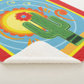 Frida Kahlo Cactus Graphic Sherpa Deken (3/4)