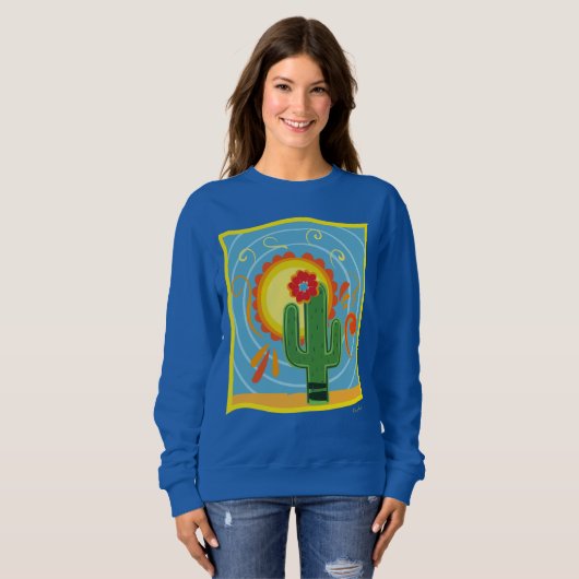 Frida Kahlo Cactus Graphic Trui (Voorkant volledig)