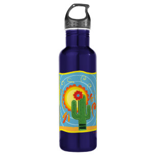 Frida Kahlo Cactus Graphic Waterfles