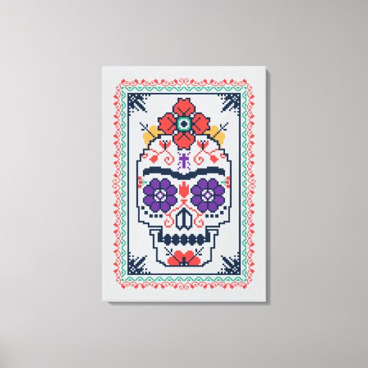 Frida Kahlo | Calavera Canvas Afdruk (Voorkant)