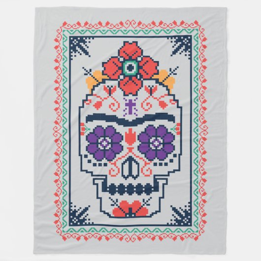 Frida Kahlo | Calavera Fleece Deken (Voorkant)