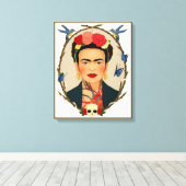 frida kahlo canvas afdruk (Insitu (Houten vloer))