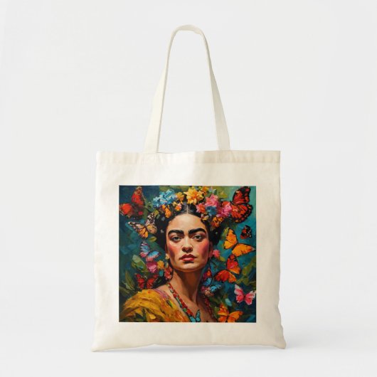 Frida Kahlo Canvas tas (Voorkant)