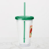 Frida Kahlo Chicken Graphic Acryl Drinkbeker (Rechts)