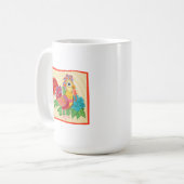 Frida Kahlo Chicken Graphic Koffiemok (Voorkant links)