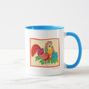 Frida Kahlo Chicken Graphic Mok