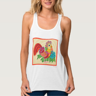 Frida Kahlo Chicken Graphic Tanktop