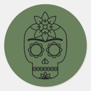 Frida Kahlo   Coyoacá n Ronde Sticker