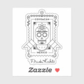 Frida Kahlo | Coyoacá n Sticker (Vel)