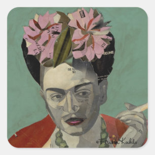 Frida Kahlo door Garcia Villegas Vierkante Sticker