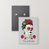 Frida Kahlo | El Día de los Muertos Button (Voorkant / Achterkant)