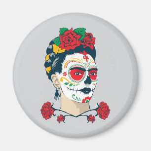 Frida Kahlo   El Día de los Muertos Magneet