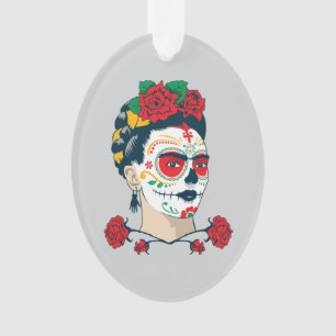 Frida Kahlo El Día de los Muertos Ornament