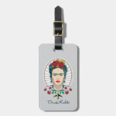 Frida Kahlo |  Floral Bagagelabel (Voorkant verticaal)