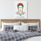 Frida Kahlo | Floral Canvas Afdruk (Insitu (Slaapkamer))