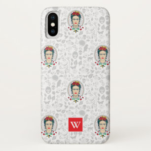 Frida Kahlo    Floral iPhone X Hoesje