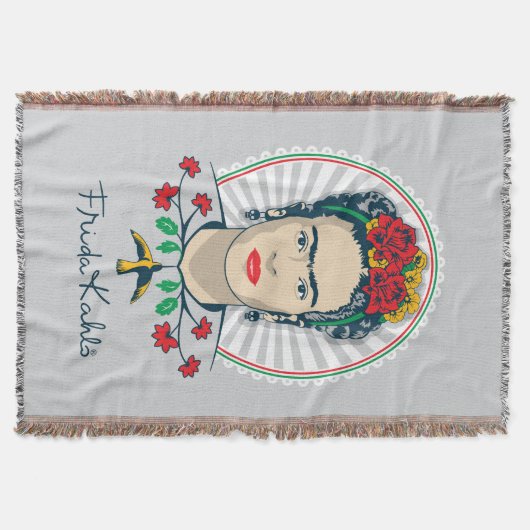 Frida Kahlo |  Floral Deken (Voorkant)