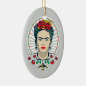 Frida Kahlo | Floral Keramisch Ornament (Rechts)