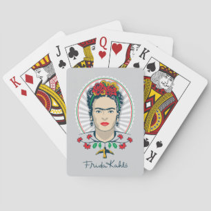Frida Kahlo    Floral Pokerkaarten
