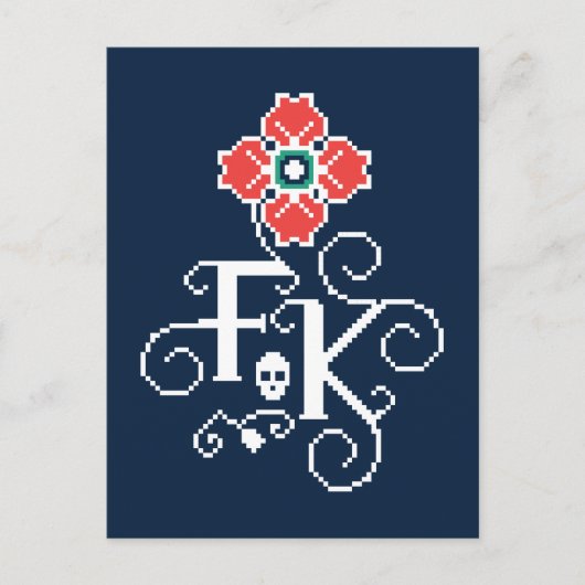 Frida Kahlo | Floral Tribute Briefkaart (Voorkant)