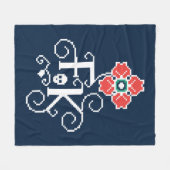 Frida Kahlo | Floral Tribute Fleece Deken (Voorkant (Horizontaal))